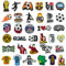 Shoe Charms for Football Croc, 34 Pcs Football Star Cartoon DIY Shoe Decoration, Non-repeating PVC Sport Ball Football Goal Ball player Wristband Charms Accessories for Kids Boys Adults