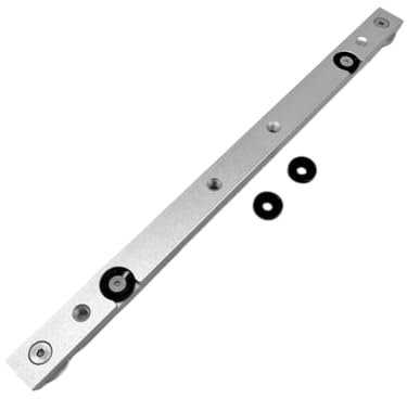 MVKLIW 300 mm de trabajo de madera aleación de aluminio carril de pestaña T-Track ranura de la tabla Sierra Router Calibrador de pestaña varilla herramienta de bricolaje plata