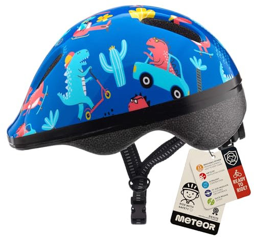 meteor® Fahrrad-Helm Kinder-Jugend-helme: Radhelm Radsport Skateboard Inline-Skate BMX Scooter - Entwickelt für die Sicherheit der jüngsten Benutzer