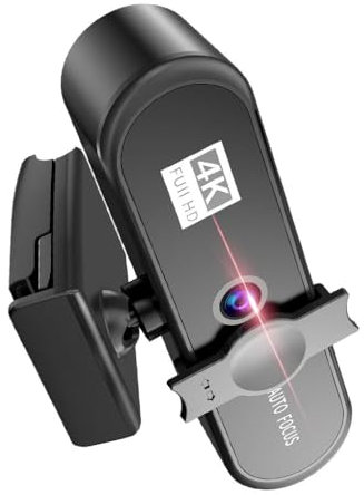 mophrati Webcam 4K 2K Cámara de definición Videocámara Micrófono Reemplazo de computadora Reunión en línea Conferencias Stream Autofocus, tipo3