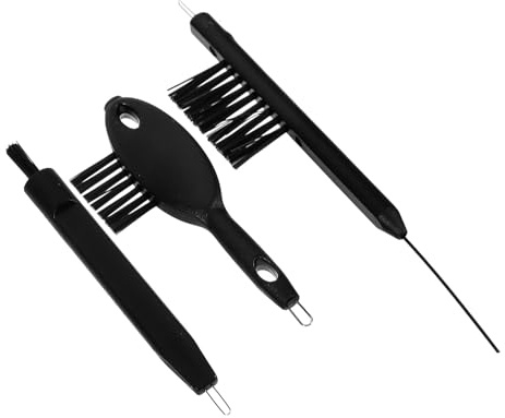 UTHCLO 3Pcs Hearing Aid Cleaning Brush Portable Tube and Vent Cleaner with Handles for Ear Wax Removal Practical Brushes for Hearing Aid Maintenance