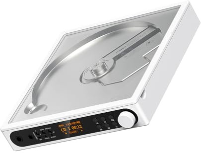 FiiO Lecteur CD DM15 avec DAC R2R 24 bits (blanc)