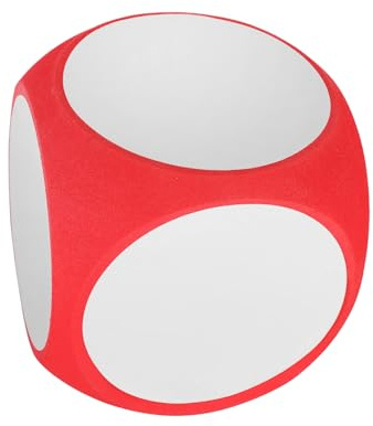WEKAMOS Dado di Spugna Rosso Grande, Scrivibile e Leggero, per Giochi e Fai da Te, Riutilizzabile, Adatto a Riunioni Familiari e Bar