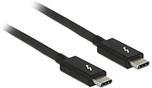 DeLock 84845 Kabel Thunderbolt 3 USB-C auf Stecker USB-C 1m schwarz