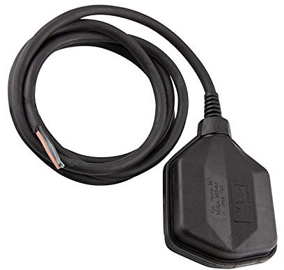 WITTKOWARE Schwimmerschalter mit 2m Gummikabel 3x1mm², 1 Wechsler-Schaltkontakt, 10A/250V~