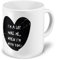 printplanet XXL Riesen-Tasse mit Spruch: I´m a Lot More me, When i´m with You. - Kaffeebecher, Sprüchebecher Becher, Mug