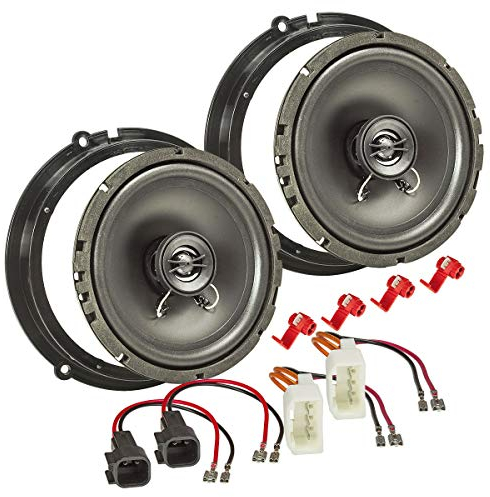 tomzz Audio 4015-011 TA16.5-Pro Lautsprecher Einbau-Set kompatibel mit Ford Fiesta B-Max C-Max Focus Mondeo 165mm Koaxial System
