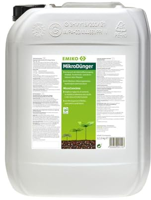 MikroDünger 12kg, flüssiges, organisches Dünger-Konzentrat mit EM und Vinasse für Garten-, Nutz- und Zimmerpflanzen