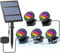 CORESLUX Solar Powered Pond Lights, Waterproof IP68 Submersible Lights with LED Color Changing Spot Light for Aquarium Tank Garden Pool Fountain Waterfall.