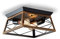 ENCOFT Deckenleuchte Vintage Industrial Bronze Retro Deckenlampe Metall Käfig Semi-Flush Mount Hängeleuchte mit 2 E27 Fassung für Flur Restaurant Wohnzimmer Küche Büro
