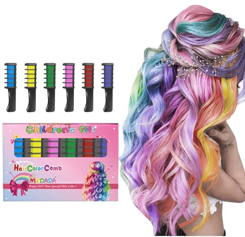 6 Stück Haarkreide Kamm