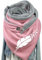 Damen Dreieckschal,Winter Warm Schal mit Knopf Vintage Elegant Lässige Winterschal Deckenschal Halstuch Scarf Weicher Wickel Großer Poncho Cape Herbstschal Dreieckstuch Lange Stola,Feder