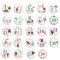 Adventskalender Zahlen Buttons Anstecker 1 Bis 24 Buttons Adventskalender Zahlen Weihnachtskalender Adventskalenderzahlen Nummer Buttons Pins Für DIY Weihnachten Kalender Und Dekorieren Geschenk