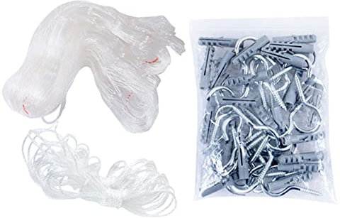 Facynde Katzennetz,Anti-Fall-Zaunnetze für Haustiere | Kinderschutz-Bildschirmschutzgitter für Balkone, Fenster, Kinderspieleinrichtungen