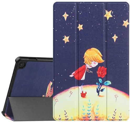 HoYiXi Case for Fire HD 10 2023 & Fire HD 10 Plus Tablet 13th Generation 2023 Release Slim Leather Case Tri-Fold Stand Protective Cover - Prince