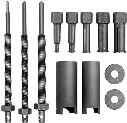 Shkalacar Motorrad Innenlager Auszieher Kit, Innenlager-Abzieher-Ausbauwerkzeug-Set, gehärtetem Legierungsmaterial, mit 5 Größen offene Clips (9-23 mm)