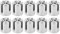 10 Pcs Serre-Câbles Croisés en Acier Inoxydable Wire Rope Clips pour Garde-corps Câble Métallique Système de Treillis Mural (M8 3mm)
