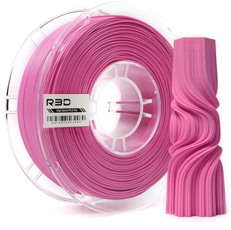 R3D PLA Pink High Speed Filament 1.75mm 1KG, 3D Printer Filament for 30-600mm/s High-Speed Printing, Dimensional Accuracy +/- 0.02mm, 1kg Plastic Spool, Compatible with AMS