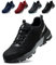 tqgold Arbeitsschuhe Herren Sicherheitsschuhe Damen Leicht Stahlkappenschuhe rutschfest Atmungsaktiv Schutzschuhe Sneaker Sportlich Industrie Stahlkappen Schuhe(Schwarz,39EU)