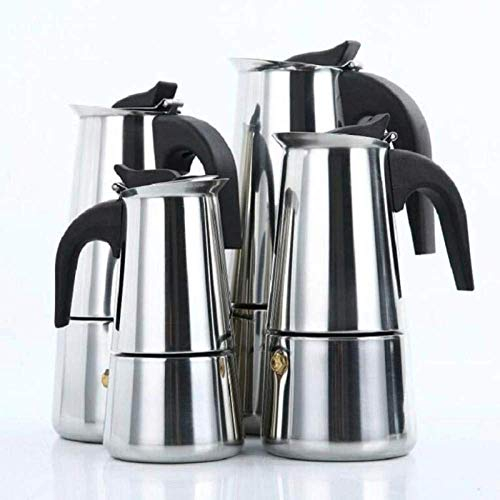 HWSY Cafetera Moka Cafetera Moka Cafetera Filtro para Estufa Percolador Latte Piano Cottura Filtro Cafetera Cafetera, 300 ml (200 ml) Interesting