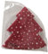 Ausgefallene Weihnachts-Servietten TANNENBAUM Shape-Servietten mit Sternen - Weihnachts-Deko Tisch-Dekoration Weihnachten Advent Weihnachts-Feier Winter (12, Tannenbaum rot)