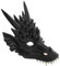 Hohopeti Drachenmaske Drachen Kostüm Halbgesichts-tiermasken Für Erwachsene Gruselige Tiermaske Halloweenkostüm Cosplay-maske Masse Grüne Maskerademaske Drachen Halbmasken Stirnband Pu