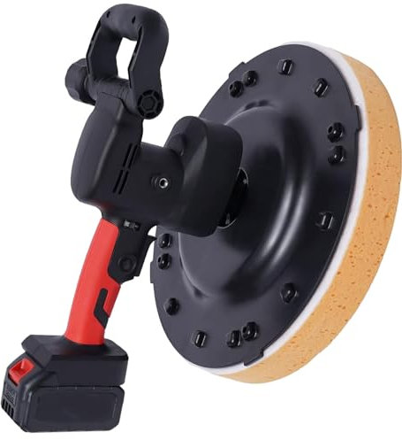 QXIWAOE Macchina per intonaco di Cemento Portatile Macchina per levigatura di pareti con cazzuola per Cemento Elettrico (1 Batteria)