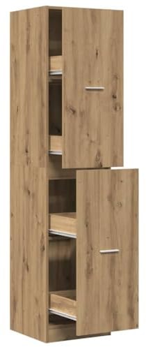 vidaXL Armadietto da Farmacia Rovere 40x41x174,5 cm in Truciolato