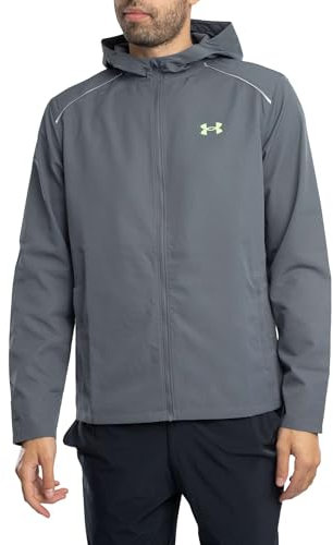 Under Armour pour des Hommes Veste à Capuche Launch, Gris, M