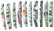 Healeved Professional Nail Care Tools 10pcs Printing Nail Files Half Moon Shape Nail Buffer Nail File Buffers for Home and Salon