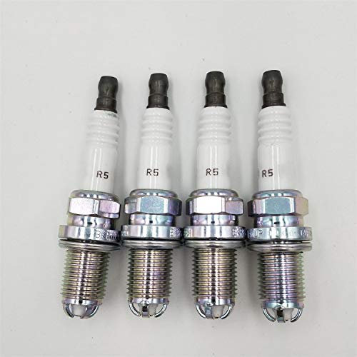 Zündkerzen 12120037607 BKR6EQUP kompatibel mit BMW M54 M62 E38 E65 E34 E36 E39 E46 Autoteile, 4 Stück