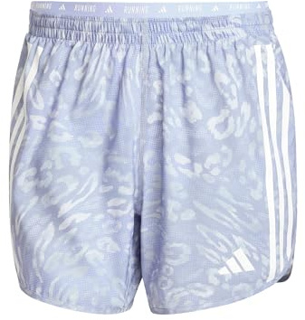 adidas Herren Own The Run AOP 5In Short Laufbekleidung Laufshorts Dshgry/Vioton - Flieder S