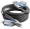 SHEZI 4 in 1 Long USB C to Compatible With Lightning Cable, 60W 10FT(3M) Multi Fast Charging iPhone Samsung Charger Flat Braided Cord Combo Compatible With Lightning Type C USB A Port