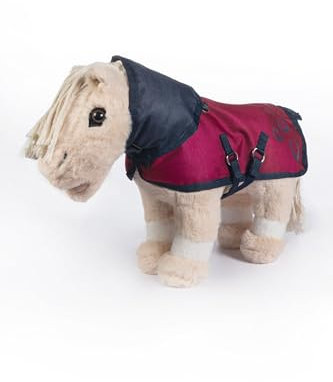 HKM Cuddle Pony Coperta Da Esterno Blu Scuro/Rosa One Size