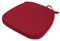 Brigtviee Stuhlauflage Leinen Material Stuhlpolster Sitzkissen mit Bändern,42cm*40cm,gartensitzkissen,waschbare stuhlkissen halbrund für Außen oder Innen,Rot,2pcs