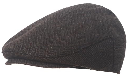 Maeau Schirmmütze für Baby und Kinder Schiebermütze Flach Neugeborene Barett Tweed Mütze Irish Zeitungsjunge Kappe Newsboy Kleinkinder Gatsby Cap Flatcap Baskenmütze 1-12 Jahre