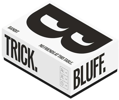 BANDIT – Jeux de Société Adulte et Famille - Jeu de Cartes Stratégique, Rapide et Drôle - 2 à 6 Joueurs - Bluff, Mémoire, Réflexion - Format Compact - Cadeau Original - Soirées et Voyages