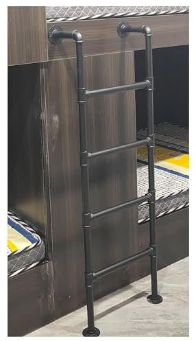 IQQOPVHG Metall-Etagenbettleiter für Hochbett, Boot, Innenraum, Keller, Fenster, Schacht, Dachboden, Dachbodentreppe, Notausstieg, Fluchtleiter, 220 cm
