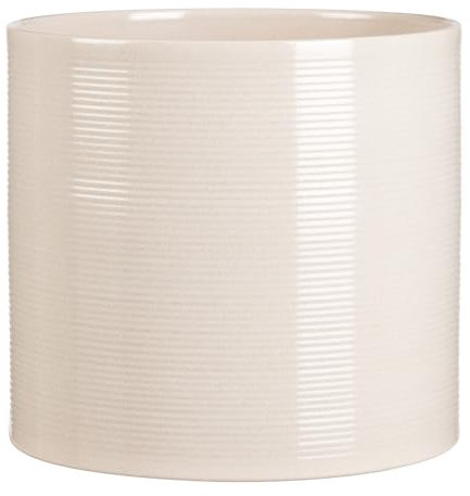 Scheurich Pot de fleurs en céramique, couleur sésame, 19 cm de diamètre, 17 cm de haut, 4 l de vol.