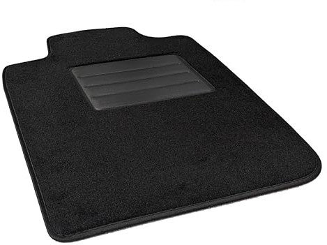 DHCarMats Autoteppich Nur Fahrerseite für Peugeot 206 | Fahrermatte aus Teppichstoff nach Maß Auto Zubehör Fußmatten Automatten 1PZ