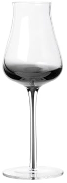 Broste Copenhagen Smoke Spirituosen Glas klar/grau 0,15l 4er Set