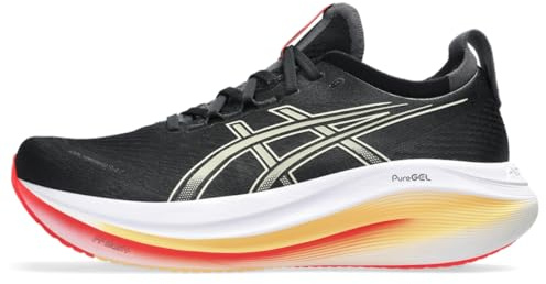 ASICS Herren Gel-Nimbus 27 Laufschuh, Schwarz/Khaki, 47 EU