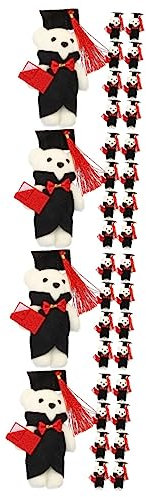 Uonlytech Oso De Peluche con Ramo De Flores Oso De Peluche De Graduación De De Pie De Ceremonia De Graduación De De Flores 12 Piezas x 4