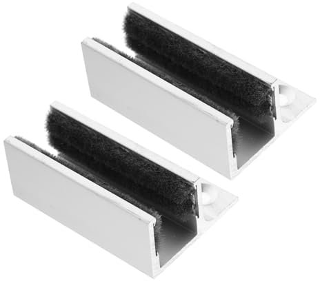 QUMIIRITY Guide de Porte Coulissante Réglable en Verre Lot de 2 Installation Facile Design Compatible Portes Coulissantes
