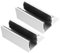 QUMIIRITY Guide de Porte Coulissante Réglable en Verre Lot de 2 Installation Facile Design Compatible Portes Coulissantes