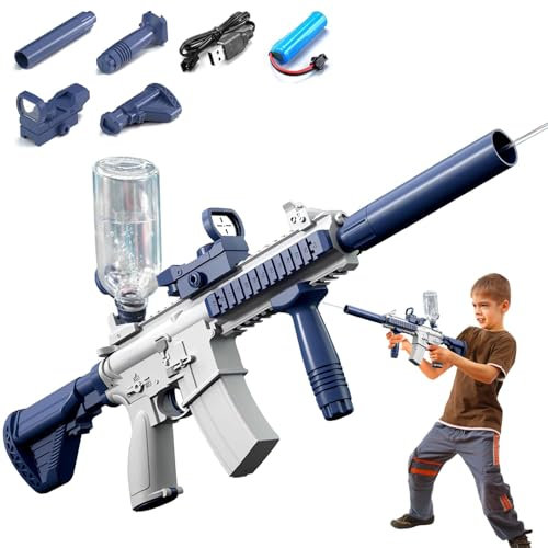 Elektrische Wasserpistole,Wasserpistolen für Kinder Erwachsene Wasserspritzpistole große reichweite,Automatische Spielzeug wasserpistole Hoher Kapazität Wasserpistole,Pool Beach Wasserpistole