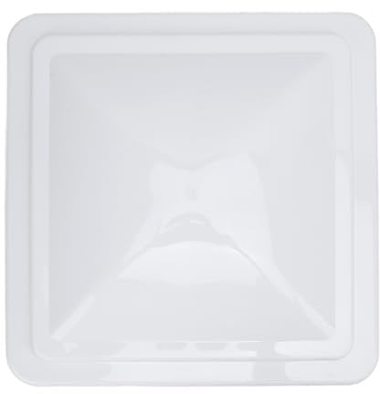 Coperchio Cupola del Coperchio del Tetto 14 Pollici per Ventilazione Tetto - e Blocco Calore Vita Comoda - Copertura di Ventilazione Universale Colore Bianco Inodore