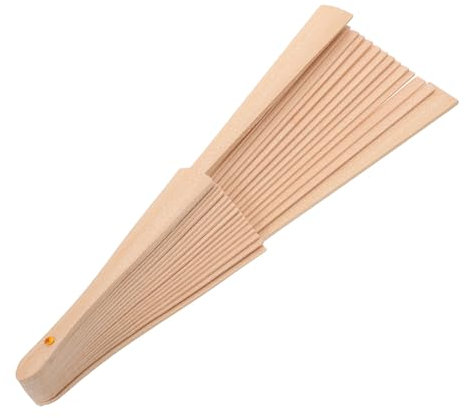 Anneome DIY Folding Fan Making Frame Kit Wooden Frame for Fans Lightweight Portable Craft Accessory for Decoration and Display for DIY Projects