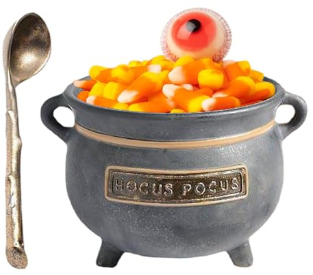 Halloween Witch Cesson Serving Bowl, Halloween Pumpkin Snack Bowl, Kettle Shape, Dessert Counter Organiser, Food Holder, Multi-Purpose for Restaurant, Picnic, Catering, Truck, Living Room