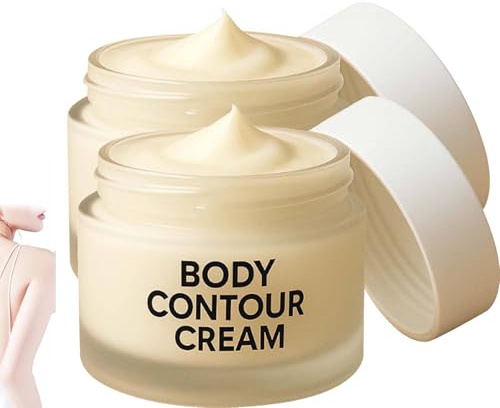 Body Contour Cream, Naturkosmetik, Körpercreme gegen Cellulite und Schlaffe Haut, Für feste Konturen an Bauch, Beinen und Oberarmen, Reichhaltige Anti-Aging Körperpflege für Glatte Haut (2)